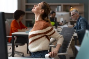 photo d'une prestation de sophrologie en visio au bureau